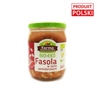 Bio fasola w sosie pomidorowym 420g