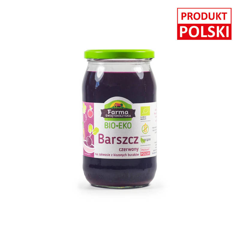 Bio barszcz czerwony na zakwasie z kiszonych buraków 720ml