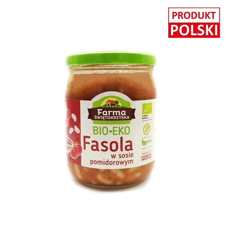 Bio fasola w sosie pomidorowym 420g