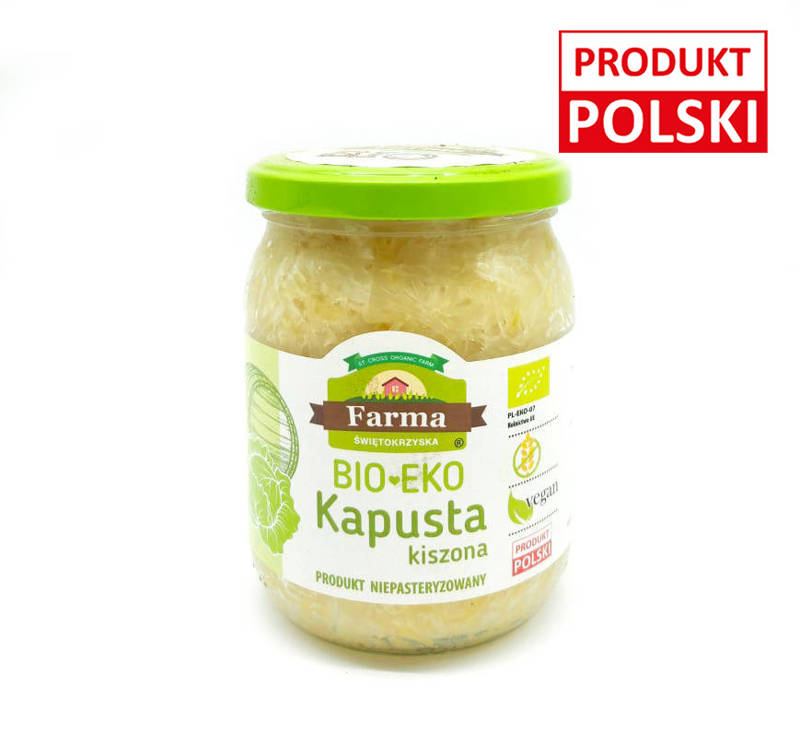 Bio kapusta kiszona niepasteryzowana 480g